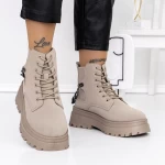 Frauenstiefel mit Pelz 3B16 Khaki | Mei