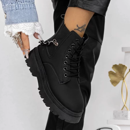 Frauenstiefel mit Pelz 3B16 Black | Mei