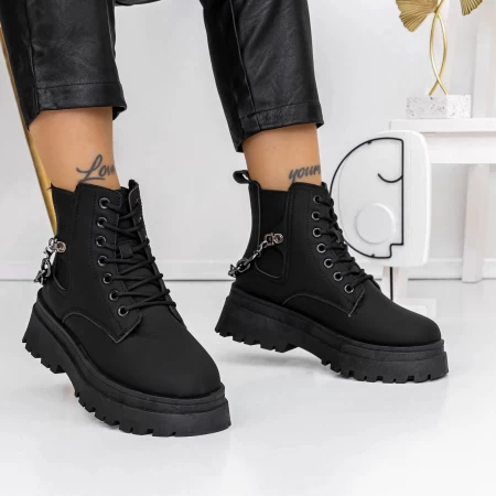 Frauenstiefel mit Pelz 3B16 Black | Mei