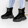 Frauenstiefel mit Pelz 3wl60 schwarz Mei