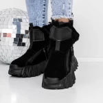 Frauenstiefel mit Pelz 3wl60 schwarz Mei