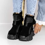 Frauenstiefel mit Pelz 3wl60 schwarz Mei