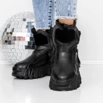 Frauenstiefel mit Pelz 3wl60 schwarz Mei