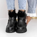 Frauenstiefel mit Pelz 3wl60 schwarz Mei