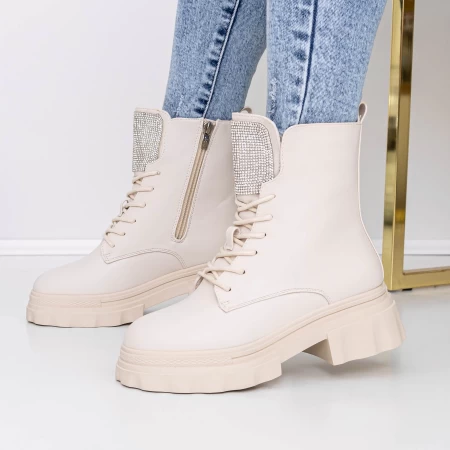 Frauenstiefel mit Pelz 3mx17 Beige | Mei