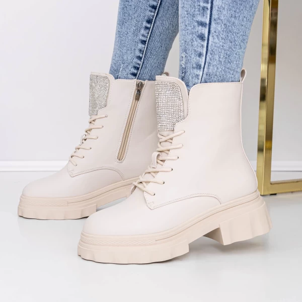 Frauenstiefel mit Pelz 3mx17 Beige | Mei