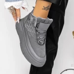 Frauenstiefel mit Pelz 3b17 Gray | Mei
