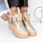 Frauenstiefel mit 3b17 Fur Beige | Mei