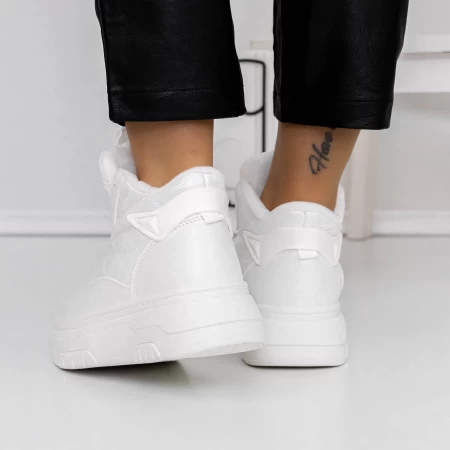 Frauenstiefel mit Pelz 3B17 White | Mei