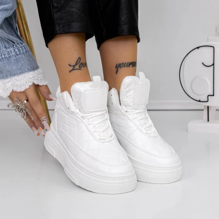 Frauenstiefel mit Pelz 3B17 White | Mei