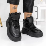 Frauenstiefel mit Pelz 3B17 Black | Mei
