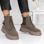 Frauenstiefel mit 3b16 Fur Green | Mei