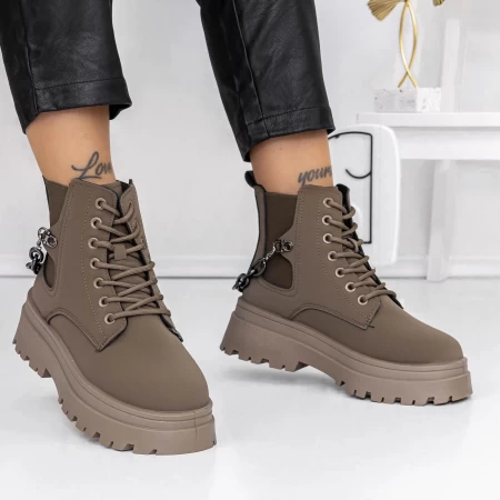 Frauenstiefel mit 3b16 Fur Green | Mei