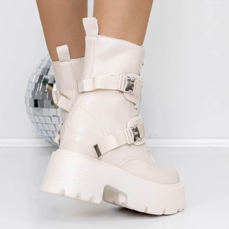 Frauenstiefel mit 3WL20 Beige Fell | Mei
