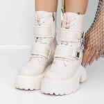 Frauenstiefel mit 3WL20 Beige Fell | Mei