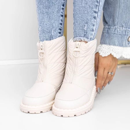 Frauenstiefel mit 3ykq13 Fell Weiß Mei
