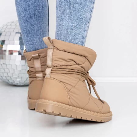 Frauenstiefel mit Pelz 3YKQ12 Brown Mei