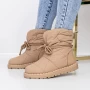 Frauenstiefel mit Pelz 3YKQ12 Brown Mei
