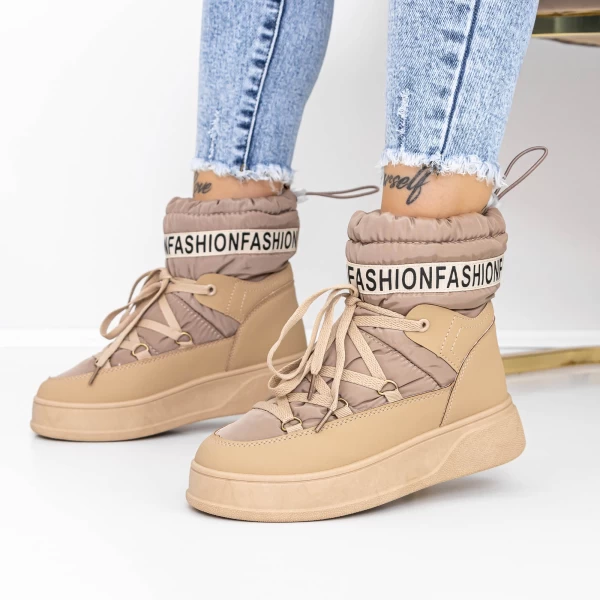 Frauenstiefel mit Pelz 3YKQ10 Brown | Mei