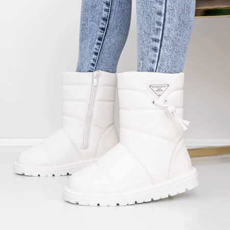 Damen Lederstiefel ug 3ykq5 weiß Mei