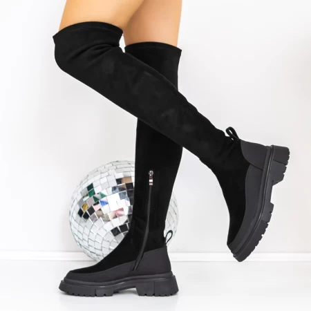 Low -theeled -Stiefel der Frauen 3KD11 Black | Mei