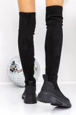 Low -theeled -Stiefel der Frauen 3KD11 Black | Mei