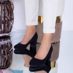 Schuhe auf der dicken Sohle xkk251 schwarz | Mei
