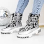 Frauenstiefel mit 3LT2 Fell Silber Mei