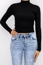 Frauen D643 Sweatshirt Schwarz Mode