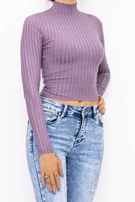Frauen D643 Sweatshirt lila Mode