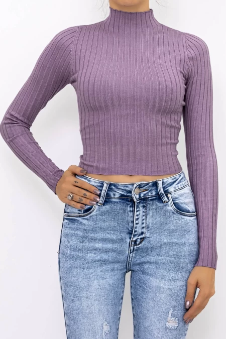 Frauen D643 Sweatshirt lila Mode