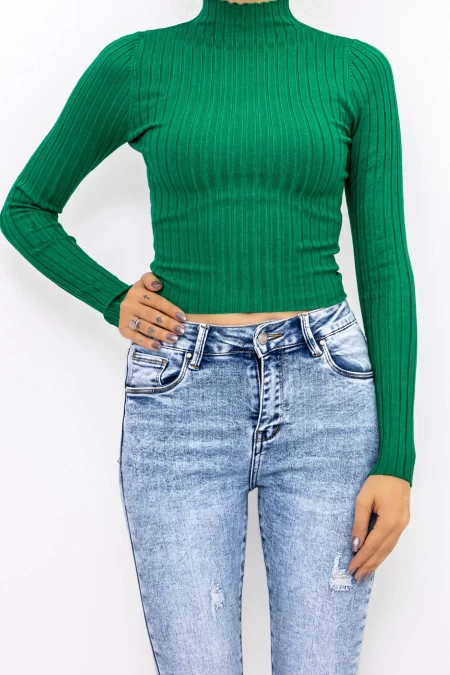 Frauen Sweatshirt D643 hellgrün Mode
