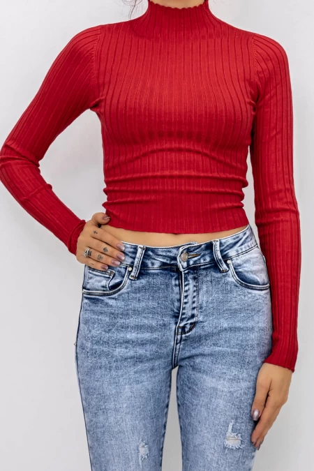 Frauen D643 Sweatshirt rot Mode