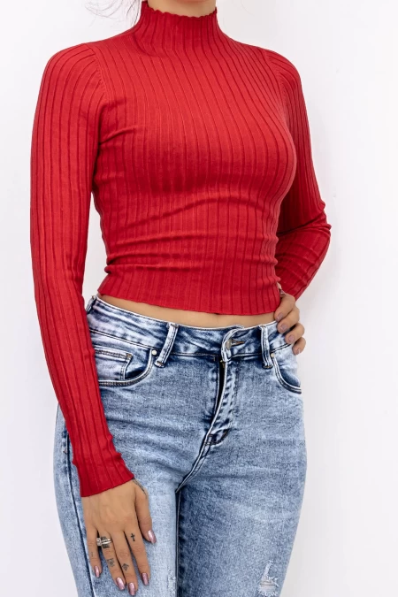 Frauen D643 Sweatshirt rot Mode