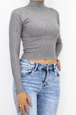 Frauen Sweatshirt D643 Grau Mode