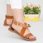Frauen fs11 Sandalen hellbraun Mei