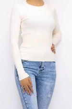 Frauen Sweatshirt D716 Light Beige Mode