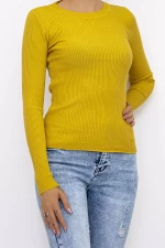 Frauen D716 Sweatshirt Gelb Mode