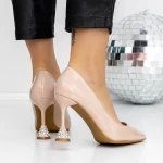 Szpilki 3YXD92 Beige | Mei