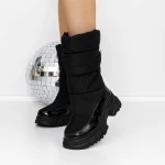 Frauenstiefel mit 3ykq8 Fell schwarz Mei