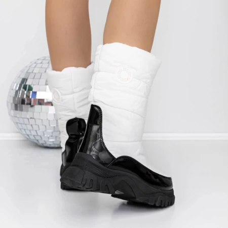 Frauenstiefel mit 3ykq8 Fell Weiß Mei