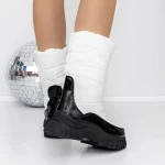 Frauenstiefel mit 3ykq8 Fell Weiß Mei