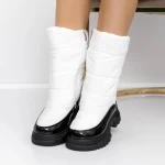 Frauenstiefel mit 3ykq8 Fell Weiß Mei