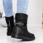 Frauenstiefel mit 3ykq11 Fell Black | Mei
