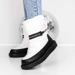 Frauenstiefel mit 3ykq11 Fell Weiß Mei