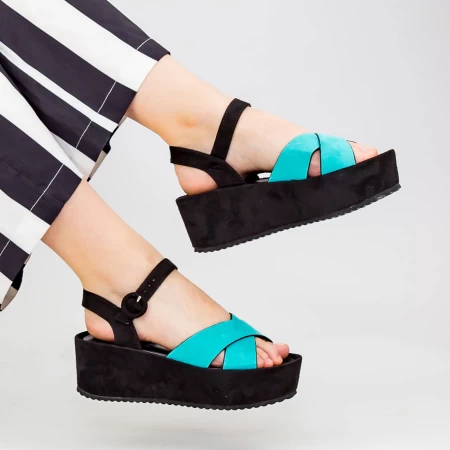 Sandalen auf der GY7 -Plattform blau Mei