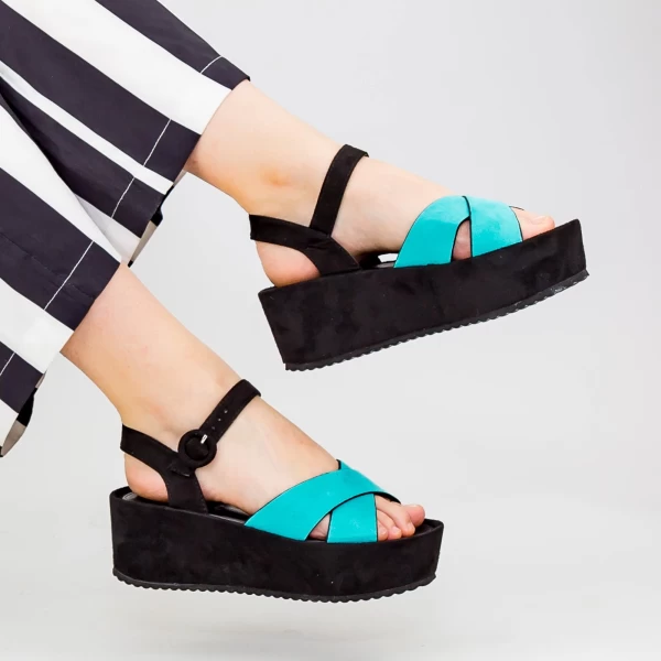 Sandalen auf der GY7 -Plattform blau Mei