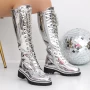 Low Heels für Frauen 3jf8 Silber Mei
