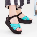 Sandalen auf der GY7 -Plattform blau Mei