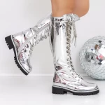 Low Heels für Frauen 3jf8 Silber Mei